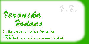 veronika hodacs business card